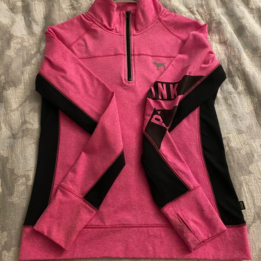 QUARTER ZIP SWEATER - VICTORIA’S SECRET PINK